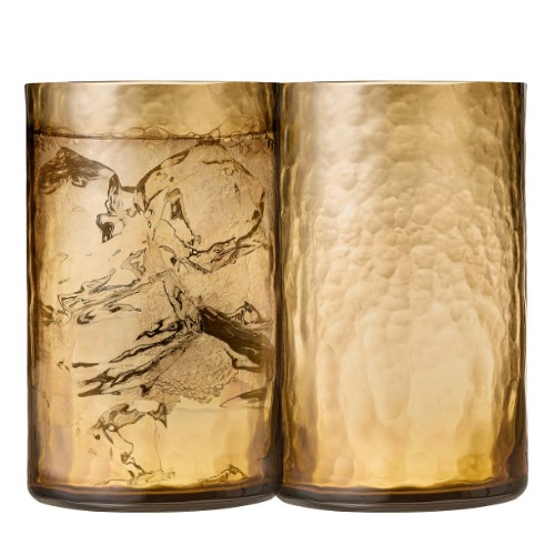 Ecology Equinox Sienna 380ml Textured Hi Ball Glass Set of 4